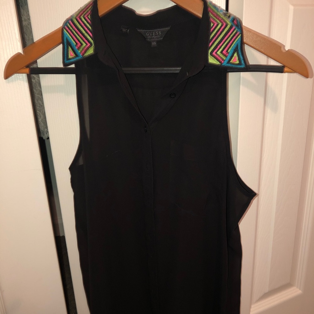 Nwot guess see-they pocket tank top